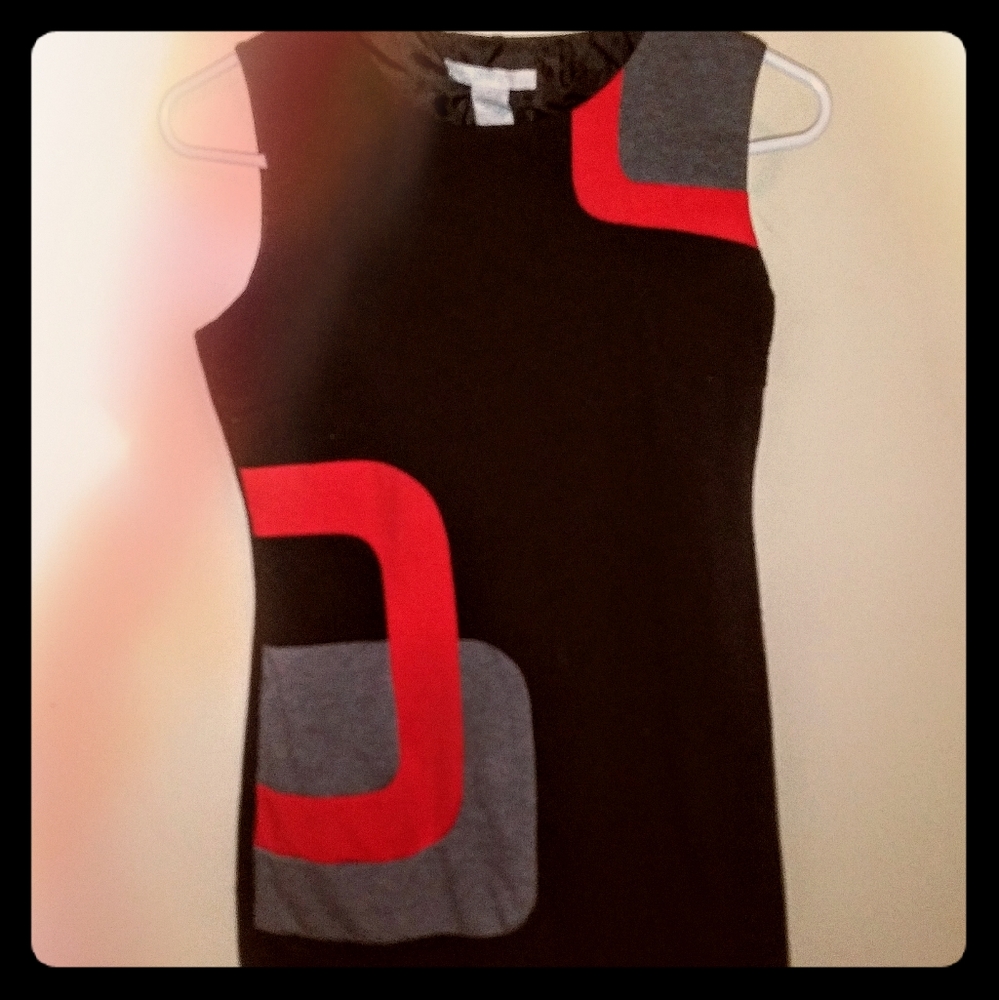 Gorgeous Red & Black Body con Dress ❤